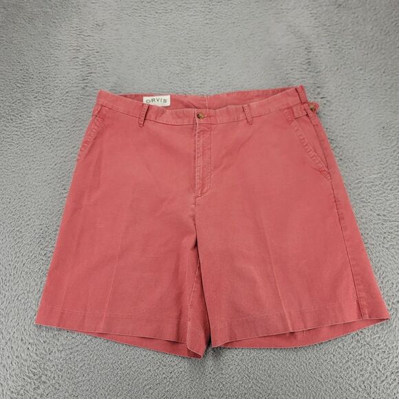 Orvis Other - Orvis Shorts Mens 40 Pink‎ Chino Mid Rise Twill Flat Front 9" Inseam Outdoor